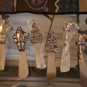 Silver plated Christmas spreaders